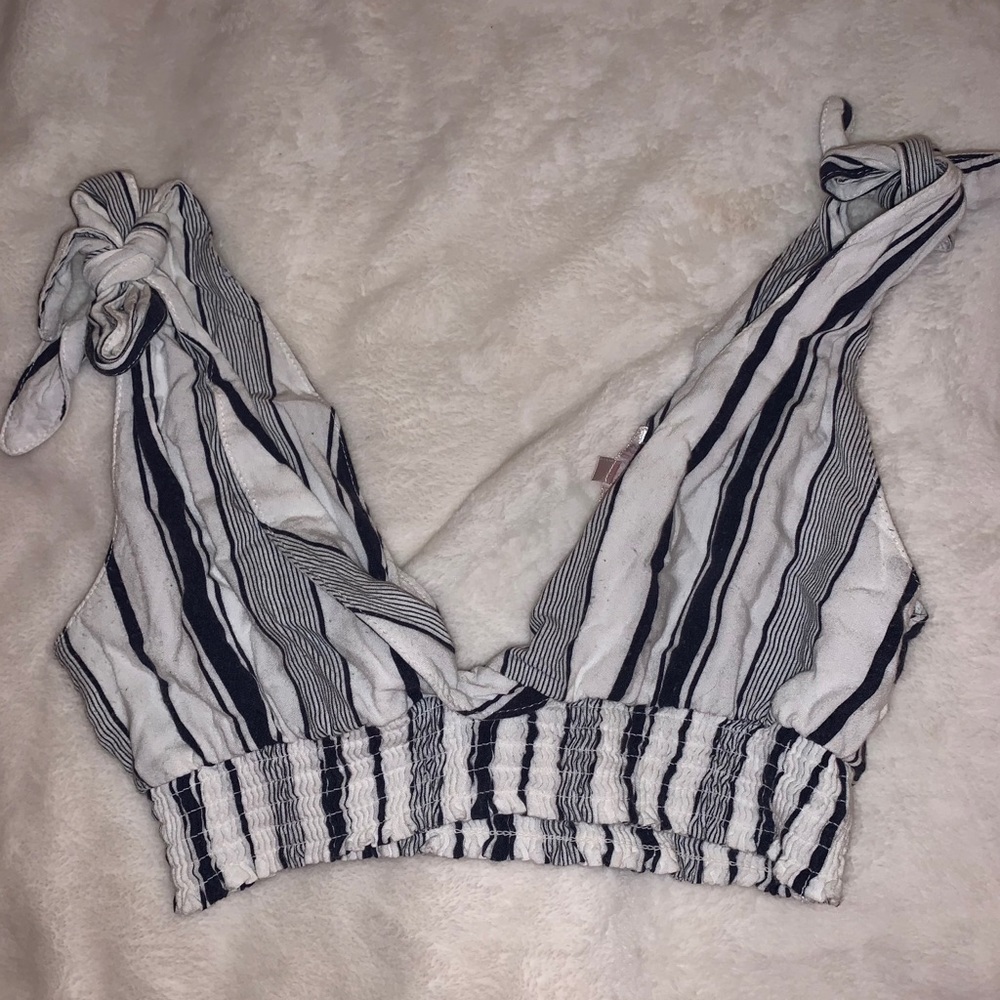 Striped crop top